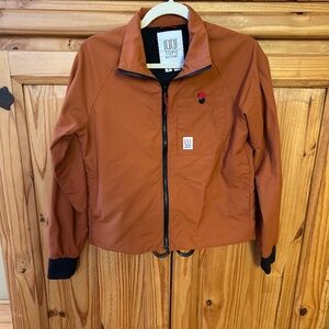Topo Designs Wind Jacket Lightweight Rust Full Zip Women's Size Small